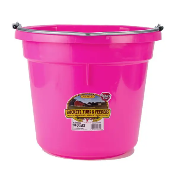Red 3 Pack Details about   Little Giant 20 Quart Plastic Flat Back Livestock Feed Bucket 