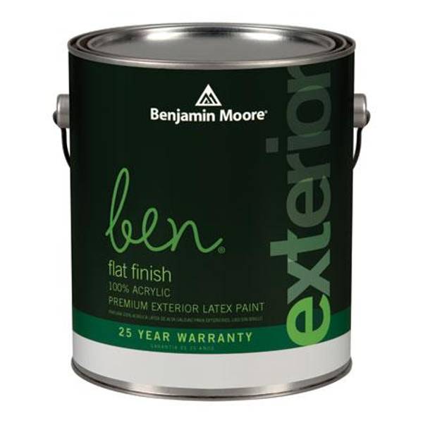 Benjamin Moore Ben 1 Quart Exterior Flat Finish Paint 054101004