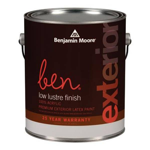 Benjamin Moore Ben 1 Gallon Exterior Low Lustre Finish Paint, Deep Base