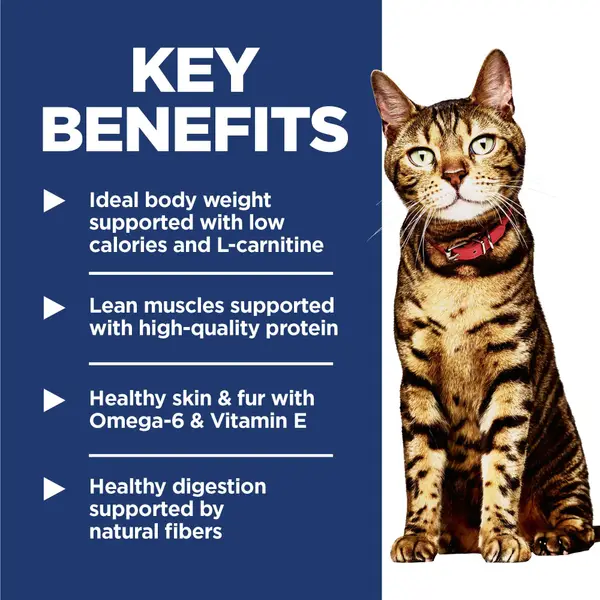 l carnitine benefits for cats Hill's Science Diet Adult Light Chicken Recipe Dry Cat Food, Ideal Body Weight Support - 10406 Prowess Healthy Weight Shreds Chicken