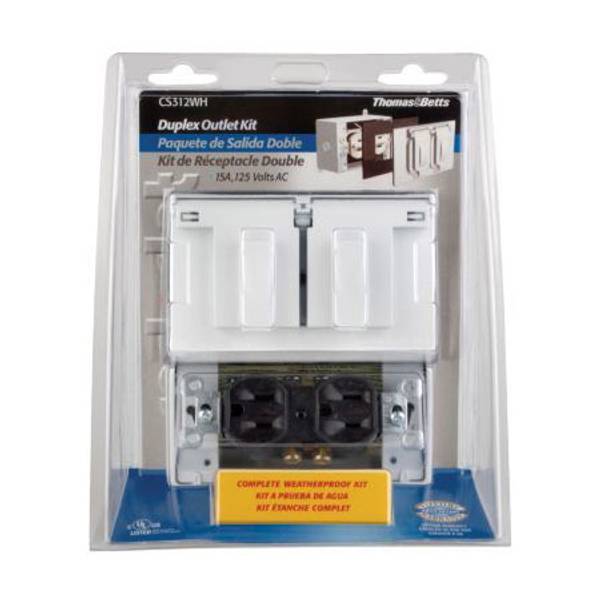 Red Dot Duplex Outlet Device Box Kit CS312WH Blain's Farm & Fleet