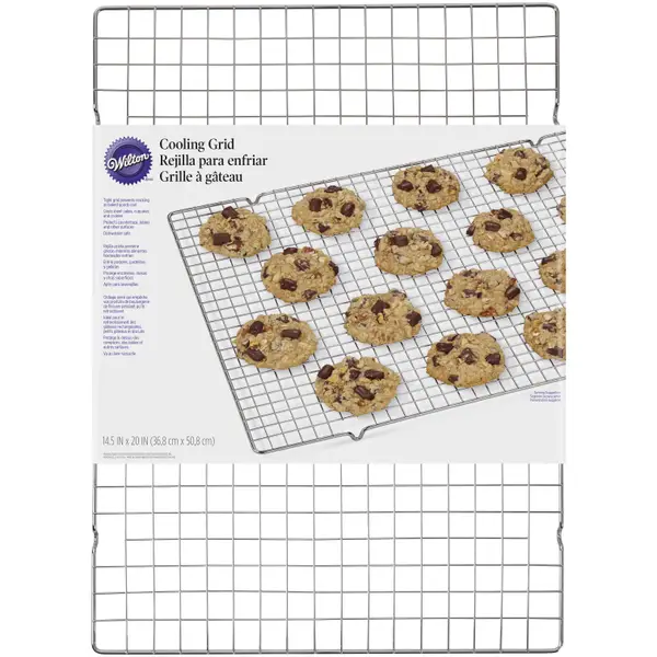 Wilton Bake It Better Non-Stick Mega Cookie Pan and Chrome Cooling Grid Set