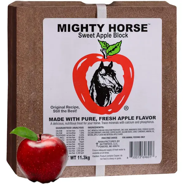 Mighty Horse 25 lb Sweet Apple Block - 12580 | Blain's Farm & Fleet