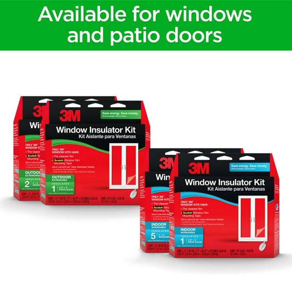 3M™ Outdoor Window Insulator Kit, 2 Windows