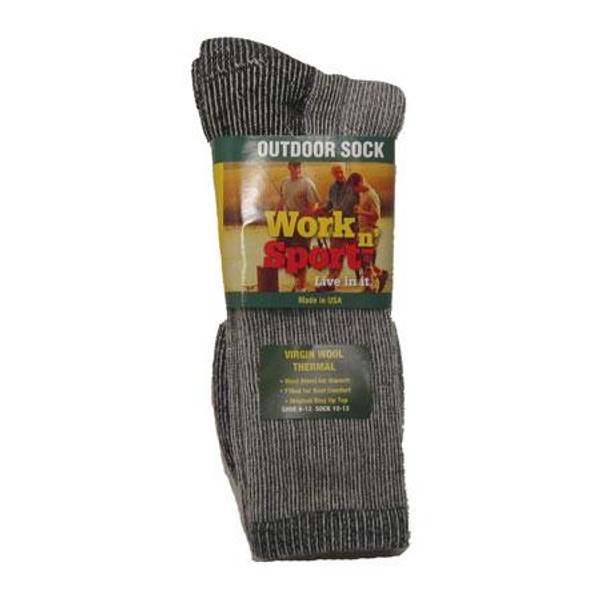 Work n' Sport Men's Thermal Socks - 251BLKBL-10-13 | Blain's Farm & Fleet
