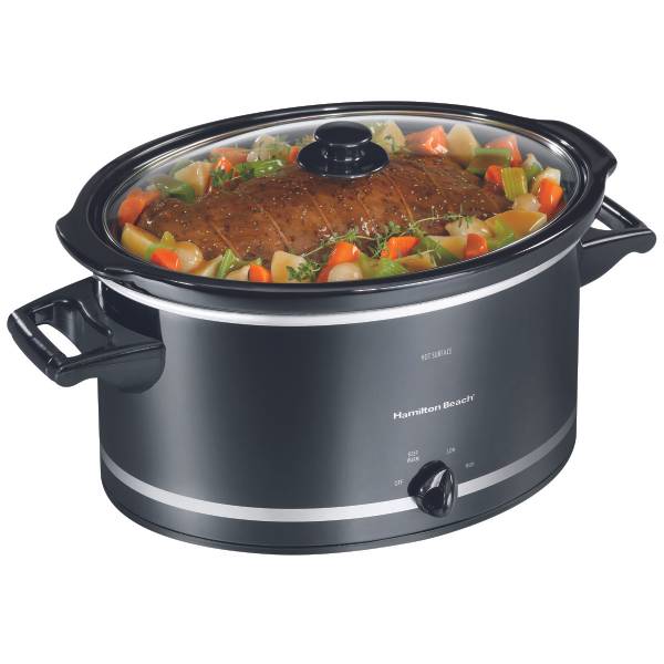 Hamilton Beach 8 Qt Slow Cooker - Black - 33182 | Blain's Farm & Fleet