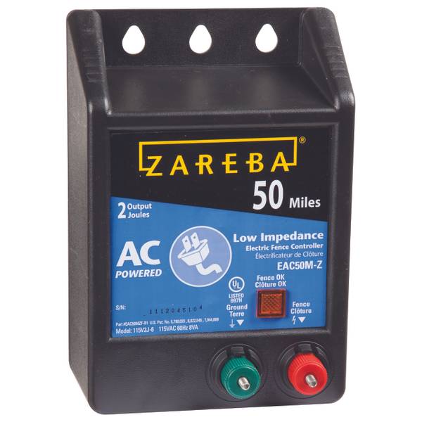 Zareba Electric Fence Charger 115V 10-Mile Low Impedance Digital Timing Fuseless 