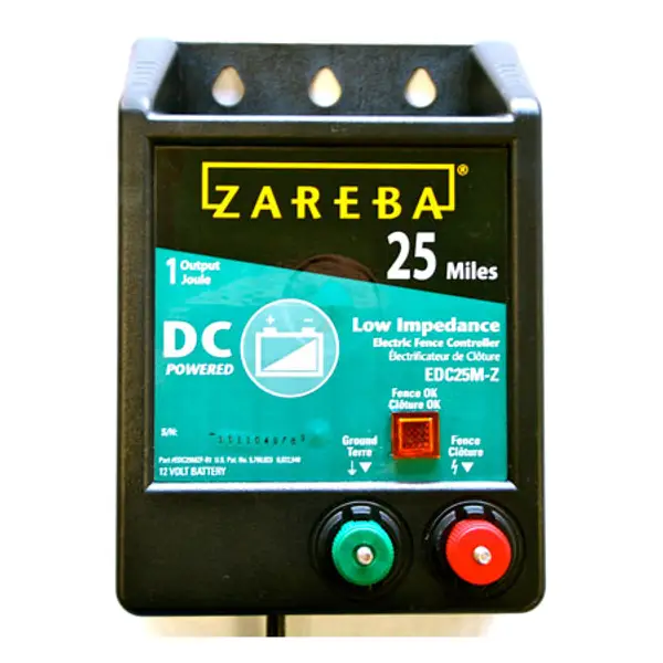 yardrung Zakabi )PAS3段8.7Ah（4点灯）充電器あり Zareba 25 Mile DC Electric Fence Energizer - EDC25M-Z | Blain's