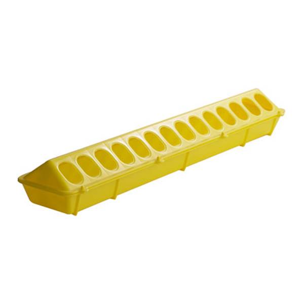 Little Giant Plastic Flip Top Poultry Ground Feeder 820YELLOW Blain