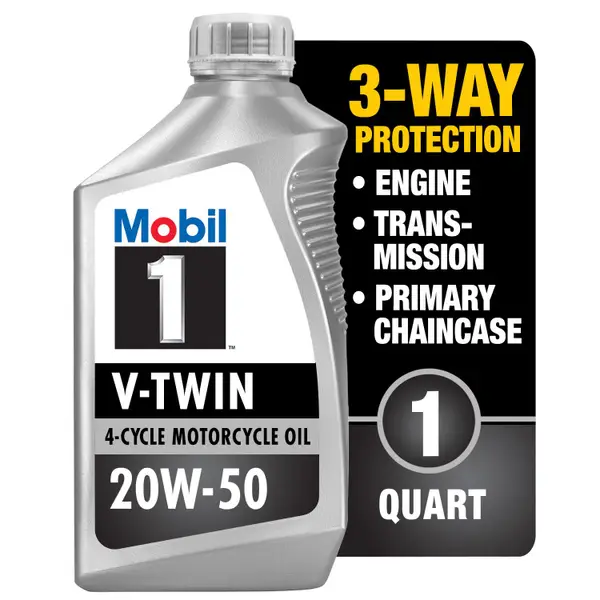 Mobil 1 4 Stroke Motorcycle Engine Oil Racing 4T Full Synthetic 10W-40 1  Quart