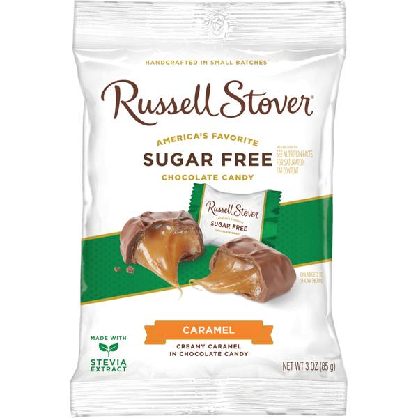 Russell Stover 3 oz Sugar Free Butter Caramel Bag - 720028