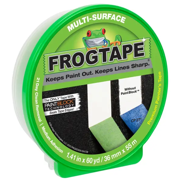 6) Rolls FROG TAPE 1358463 Multi-Surface Painter's Tape with PAINTBLOCK