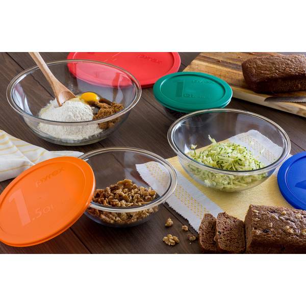 Pyrex 8-Piece Mixing Bowl Set with Assorted Lids - 1086053