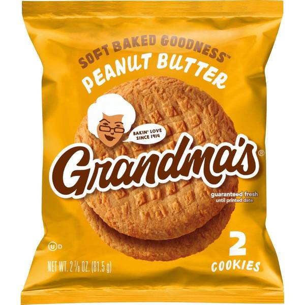 Grandma's 2.8 oz Peanut Butter Cookies - 04320 | Blain's Farm & Fleet