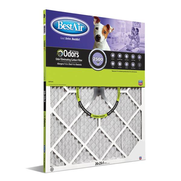Photo of 20"x25"x1" AC Furnace Allergen/Odor Reduction Air Filter