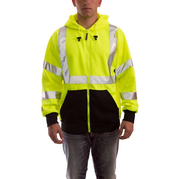 Tingley Job Sight Zip-Up Hoodie Hi-Vis Size 3XL - S78122.3X