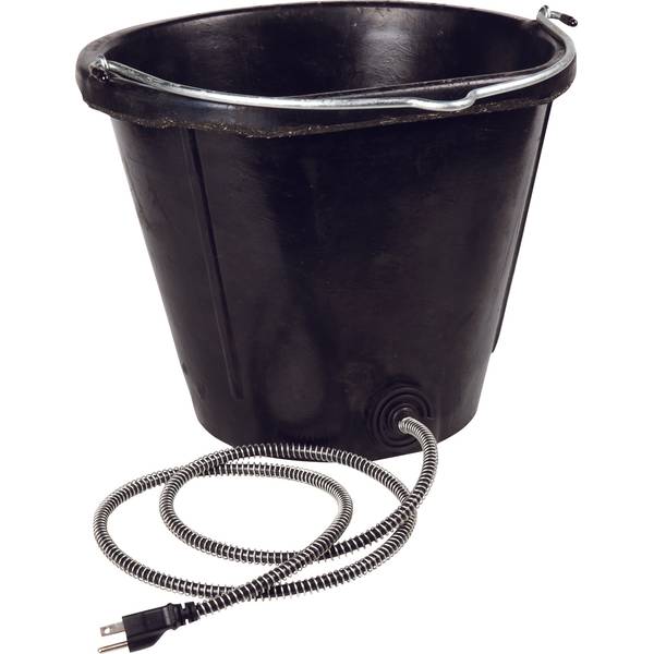 Farm Innovators 18 Quart Heated Rubber Bucket - FB-15R | Blain's