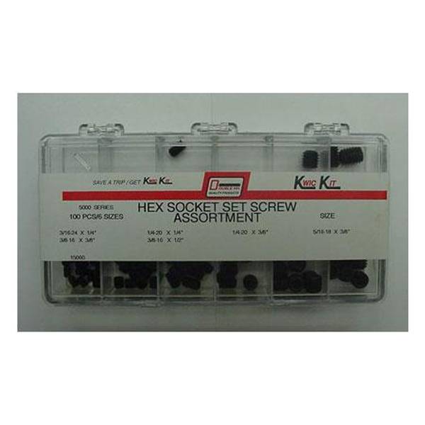 Double HH 100 Piece Hex Socket Set Screw Kit 15060 Blain's Farm & Fleet