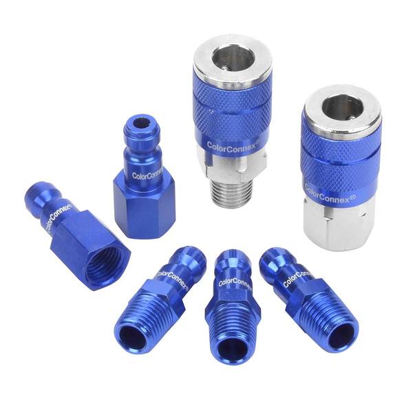 Photo of 3-Piece ColorConnex Type C 1/4" Coupler and Plug Kit