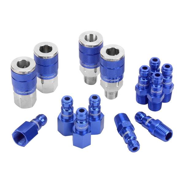 Photo of 3-Piece ColorConnex Type C 1/4" Coupler and Plug Kit