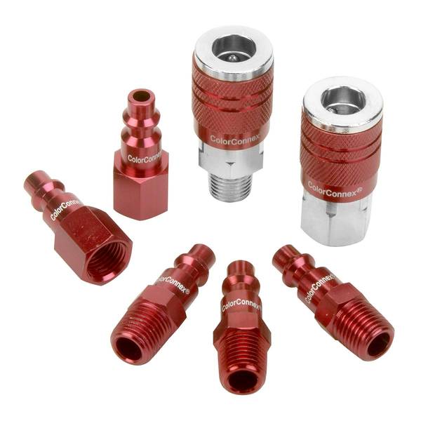 Photo of 3-Piece ColorConnex Type D 1/4" Coupler and Plug Kit