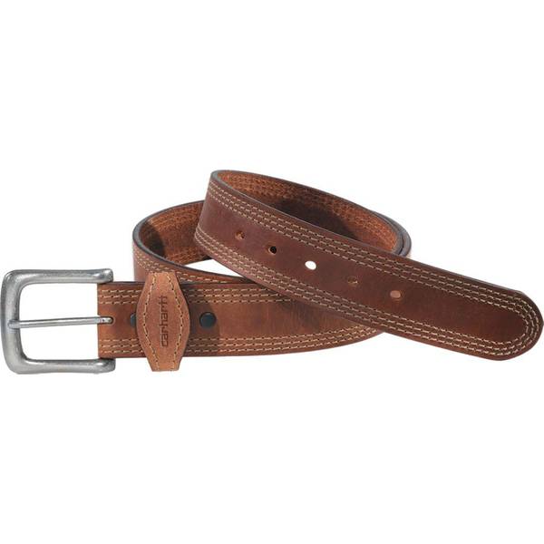 Carhartt Leather Mason Belt Mens 1-1/2" Brown Belts scratch finish 2249 