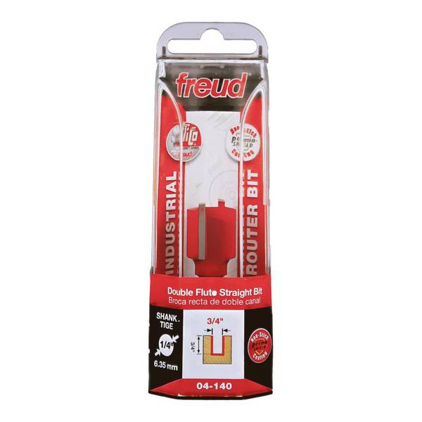 Photo of 3/4" Diameter Double Flute Straight Bit