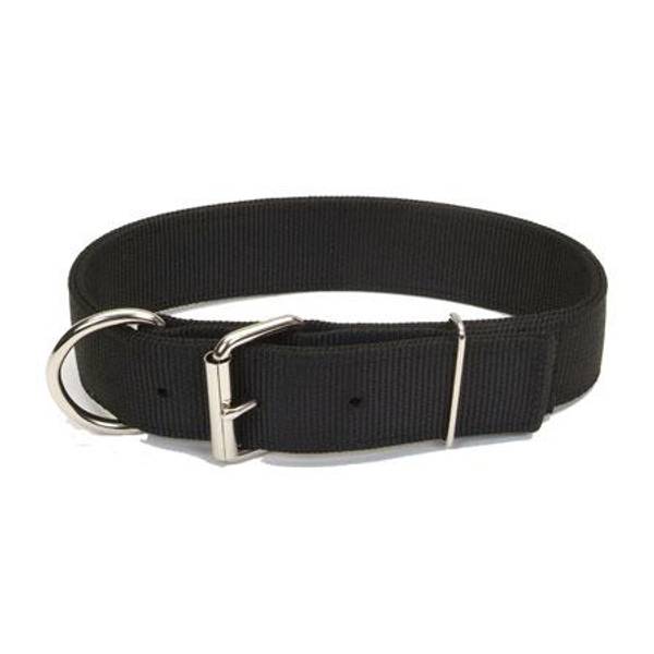Photo of Black Macho Double Ply Dog Collar
