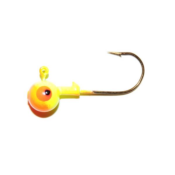 Photo of Chartreuse & Orange Roundhead Jig
