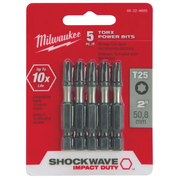 Milwaukee 48-32-4963 SHOCKWAVE Impact Duty 2 in. PH3 2PK