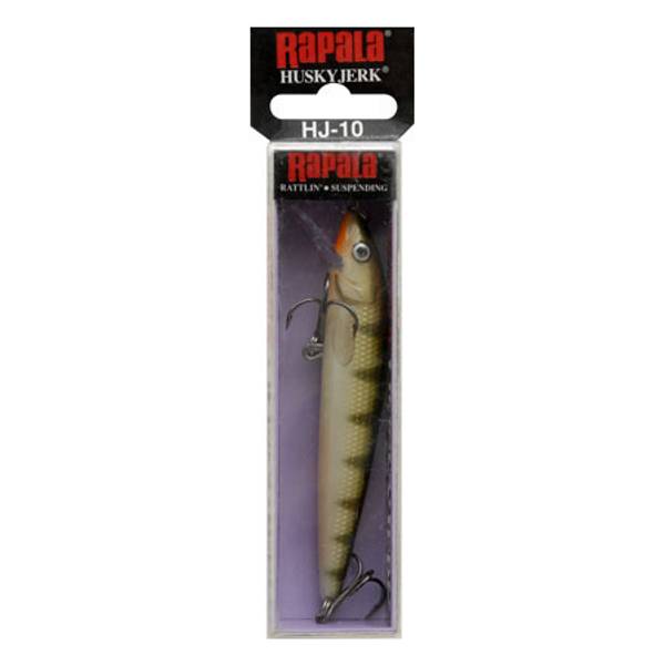 Rapala 10 Yellow Perch Husky Jerk Fish Lure - HJ10YP
