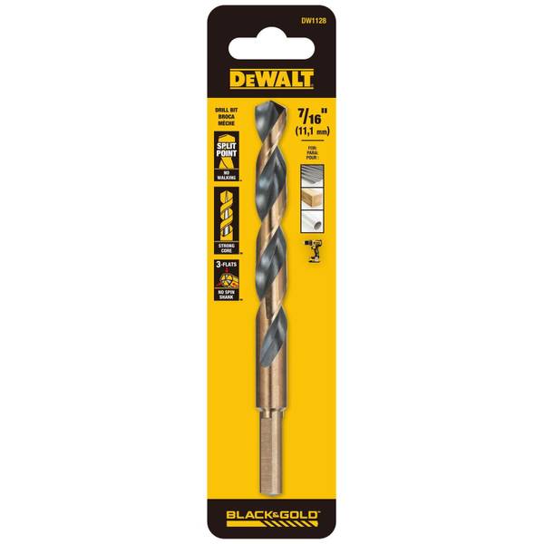 Photo of 25/64" 135 Split Point Black Oxide Drill Bit