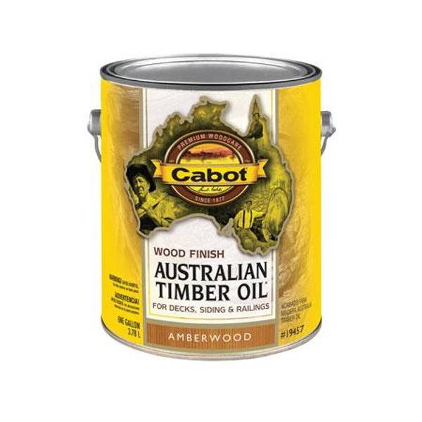 Cabot 1 Gallon Australian Timber Oil, Amberwood 1401945707 Blain