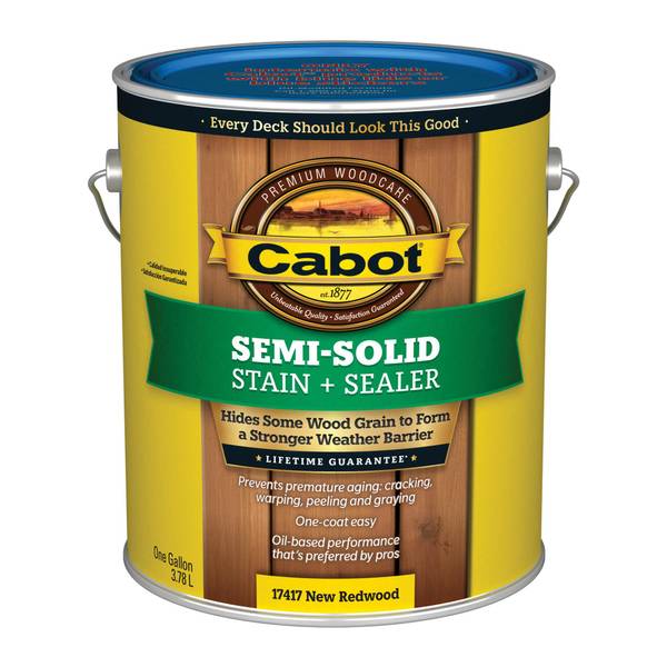 Photo of 1 Gallon Semi-Solid Stain + Sealer Low VOC