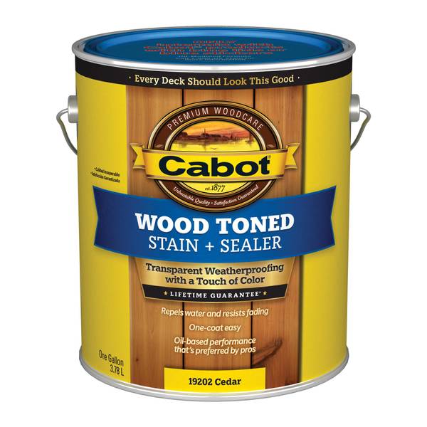 Photo of 1 Gallon Wood Toned Stain + Sealer Low VOC