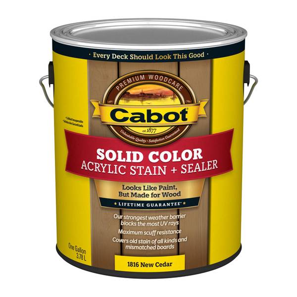 Photo of 1 Gallon Solid Color Acrylic Stain + Sealer