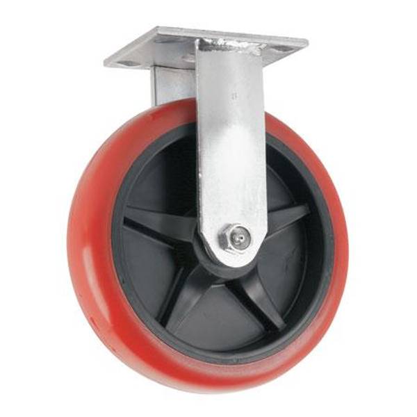 Photo of 900 lb 8" Rigid Polyurethane Caster