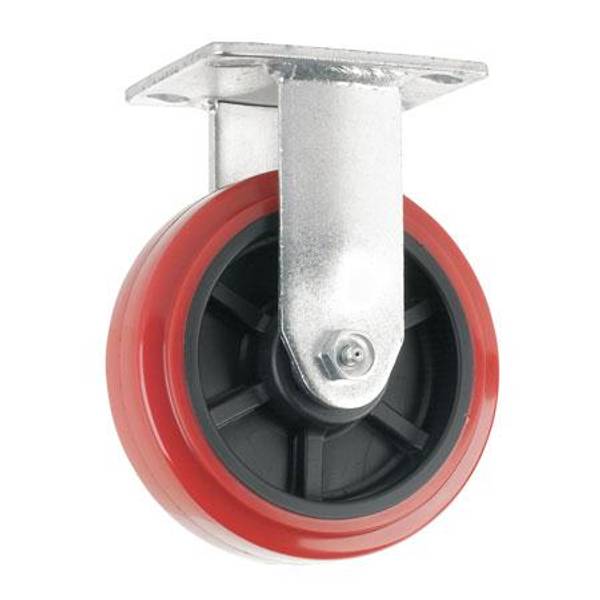 Photo of 800 lb 6" Rigid Polyurethane Caster