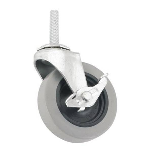 Titan Casters 110 lb 3" Dyna Tread Wheel Stem with Brake 4031355T