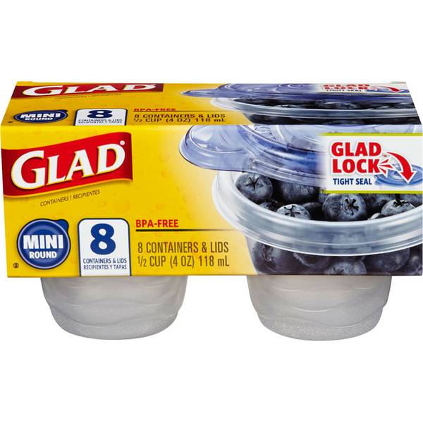 Tupperware Freezer Containers Set of 2 Clear Base & Black Seal 1-1/4c Brand New