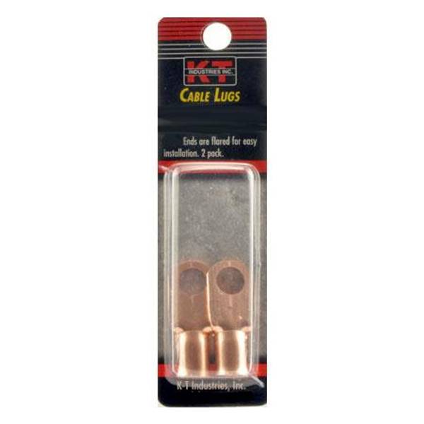 K-T Industries Copper Cable Size 4 Lug 2 Pack