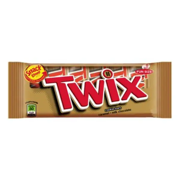 Twix Cookie Bars, Caramel & Milk Chocolate, Fun Size 10.83 oz, Chocolate