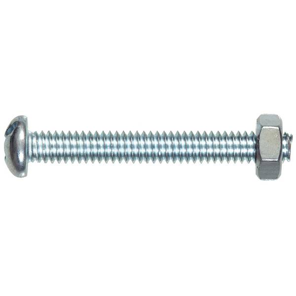 Photo of 10-32 x 3/4 Round Head Machine Screws with Nuts