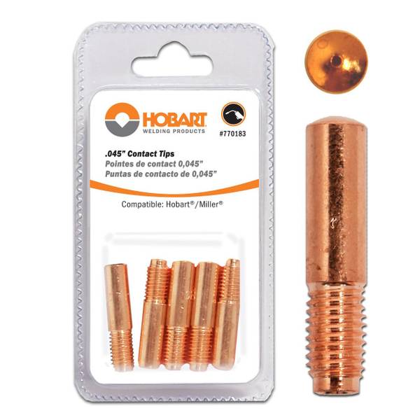 Photo of 5-Pack .045 Hobart/Miller Style Contact Tip