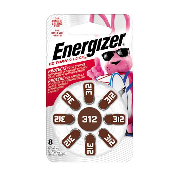 Energizer 8pack Size 13 Hearing Aid Batteries, 312 AZ312DP8 Blain's Farm & Fleet