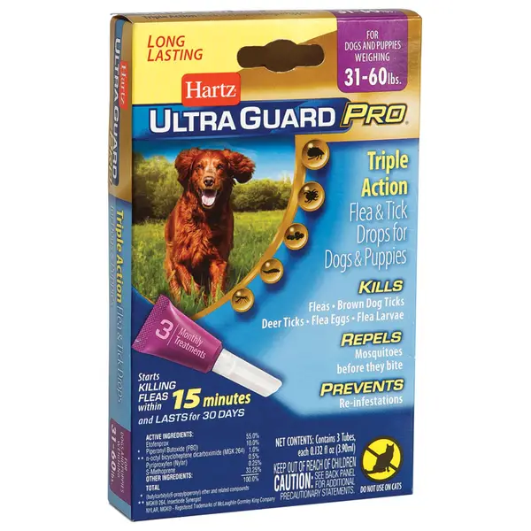 hartz flea and tick drops for dogs