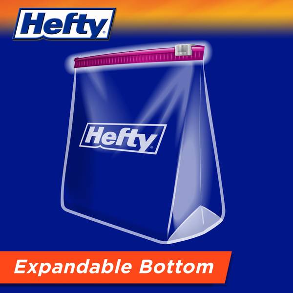 Hefty 1 Gallon Slider Storage Bags, 30 Ea