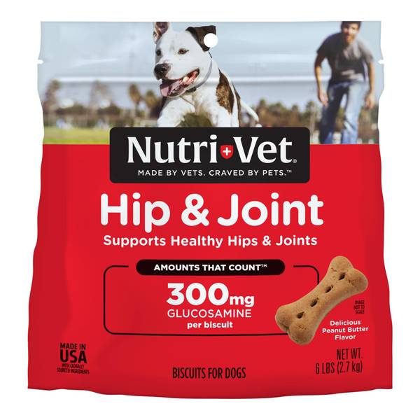 NutriVet Hip & Joint Dog Biscuits Peanut Butter Flavored, Large 1001061 Blain's Farm & Fleet