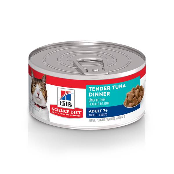 Photo of Senior 7+ Tender Tuna Dinner Canned Cat Food, 5.5 oz, High-Quality Protein