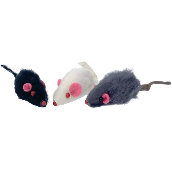 Turbo Felt Mice Cat Toy, Assorted Colors